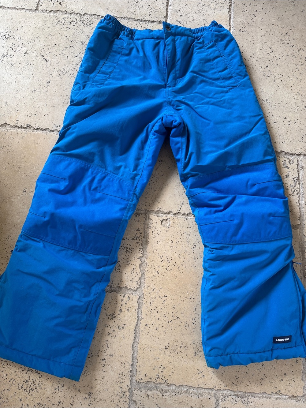 Lands' End Bright Blue Kids Snow Pants